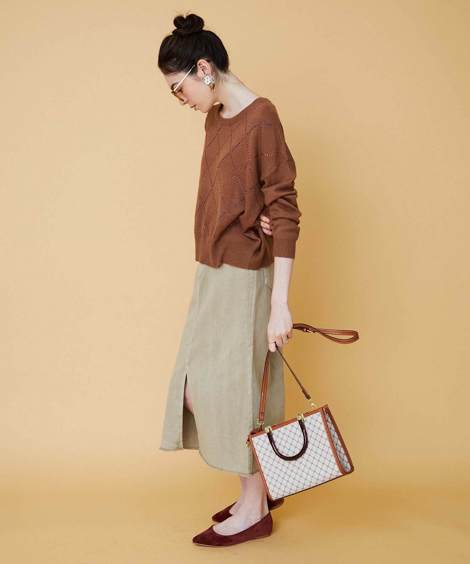 【LOLA CASADEMUNT BY MAITE】ダイヤビジューニット